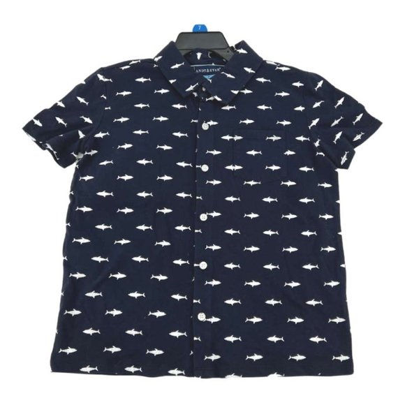 Andy & Evan | Boy's Button Down & Pant Set | 2 Pieces | Navy & Khaki | Size 7 - Picture 1 of 2